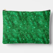 Pochette À Accessoires Emerald Green Sequin Motif (Recto)