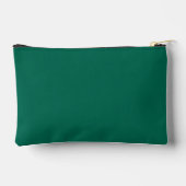 Pochette À Accessoires Emerald Green Typographie moderne Bridesmaid (Verso)