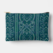 Pochette À Accessoires Emerald Lotus Tapestry Motif - Le Lotus Blanc (Recto)