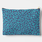 Pochette À Accessoires Empreinte de léopard bleu (Verso)