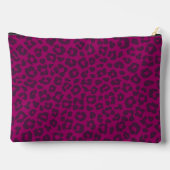 Pochette À Accessoires Empreinte de léopard-Magenta (Verso)