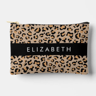 Pochette À Accessoires Empreinte de léopard, Spots, Leopard Brown, Votre