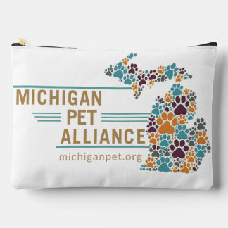 Pochette À Accessoires Empreintes de pattes du Michigan Compagnon Animaux
