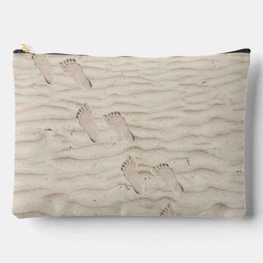 Pochette À Accessoires Empreintes De Sable De Plage (Recto)