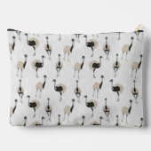 Pochette À Accessoires Emus Bird Lovers Patterned Monogrammed (Verso)
