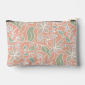 Pochette À Accessoires Enseignant disant botanique orange corail (Verso)