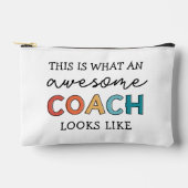 Pochette À Accessoires Entraîneur Personnalisé Drôle Awesome Entraîneur (Recto)