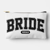 Pochette À Accessoires Équipe de la mariée - Typographie Varsity - Enterr (Recto)