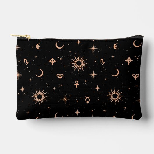 Pochette À Accessoires Esotérisme doré (Recto)