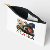Pochette À Accessoires Esprit sauvage de l'Alaska (Ouvrir)
