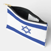 Pochette À Accessoires Etat d'Israël Drapeau, Étoile de David Juifs (Ouvrir)
