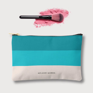 Pochette À Accessoires Été Fresh Blue Beach Vibe Stripes