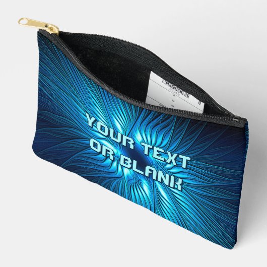 Pochette À Accessoires Étoile bleue sculptée (Ouvrir)