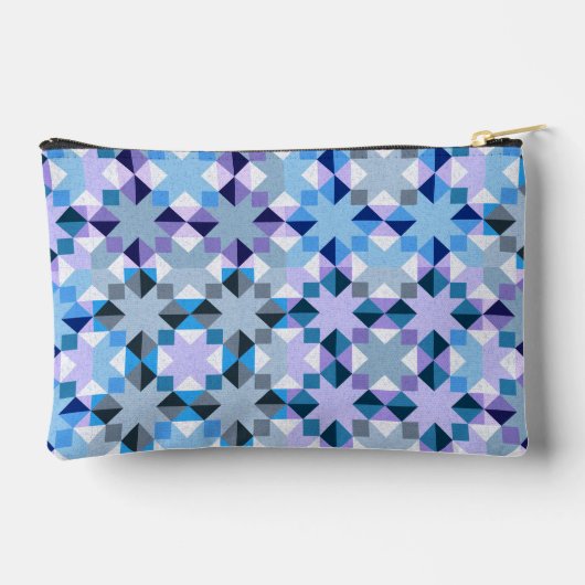 Pochette À Accessoires Étoile de patchwork hivernale (Verso)