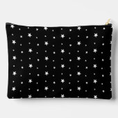 Pochette À Accessoires Étoiles blanches sur noir (Verso)