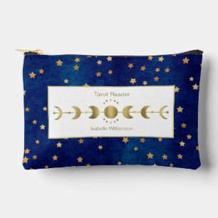 Pochette À Accessoires Étoiles célestes mystiques Tarot Oracle Phase de L