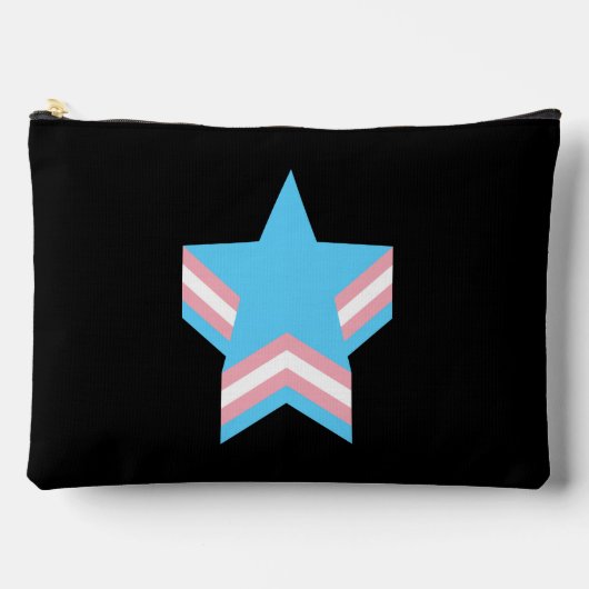 Pochette À Accessoires Étoiles de fierté transgenre (Recto)