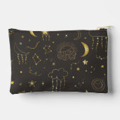 Pochette À Accessoires Étoiles Dorées Célestes, Lune & Constellations (Verso)
