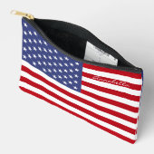 Pochette À Accessoires Étoiles et bandes Drapeau US Personnalisé (faculta (Ouvrir)