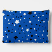 Pochette À Accessoires Étoiles et cercles en bleu (Recto)