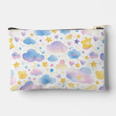 Pochette À Accessoires Étoiles Et Nuages Aquarelle Enfants (Verso)
