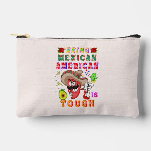 Pochette À Accessoires Être Mexicain Américain Est Difficile (Recto)