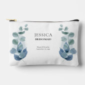 Pochette À Accessoires Eucalyptus Green Mariage Custom Bridal Party (Recto)