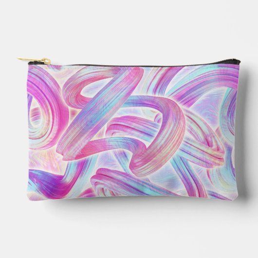 Pochette À Accessoires eurobeat holorave - pink and blue : (Recto)