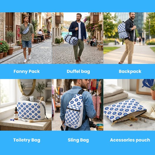 Pochette À Accessoires Evil Eye Protection Turkish Geometric Pattern