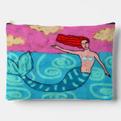 Pochette À Accessoires Fâcheuse sirène d'art Abstraite (Recto)