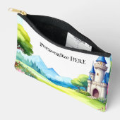 Pochette À Accessoires Fairytale Castle Zippered Pouch Accessory Bag (Ouvrir)