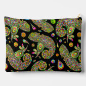 Pochette À Accessoires Fantaisie psychédélique du caméléon (Verso)