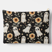 Pochette À Accessoires Fantômes de goth d'été et tournesols Éffrayants (Verso)