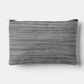 Pochette À Accessoires Faux Grey Fabric Moderne (Recto)