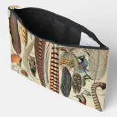 Pochette À Accessoires Feather Bird Wildlife Plumes d'antiquités (Ouvrir)