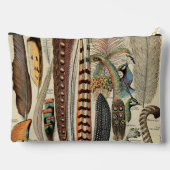 Pochette À Accessoires Feather Bird Wildlife Plumes d'antiquités (Verso)