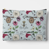 Pochette À Accessoires Feminine Blue Queen Bee & Gold Crown (Recto)