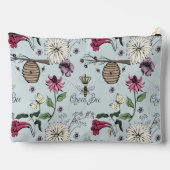 Pochette À Accessoires Feminine Blue Queen Bee & Gold Crown (Verso)