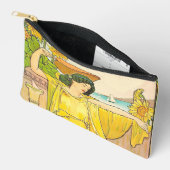 Pochette À Accessoires Femme Art Nouveau avec des tournesols (Ouvrir)