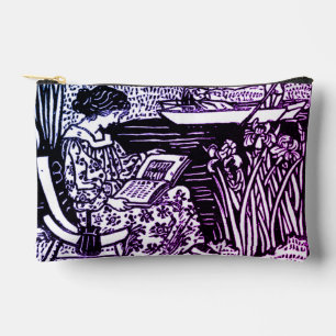 Pochette À Accessoires Femme Art Nouveau lisant Amoureuse des livres
