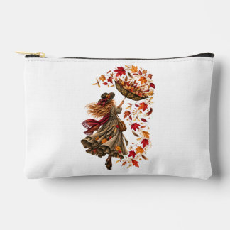 Pochette À Accessoires Femme Automnale Fantaisiste avec un Parapluie Renv