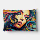 Pochette À Accessoires Femme Pop Art Avec Nom Petit (Verso)