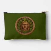 Pochette À Accessoires Femme verte - Bois (Verso)