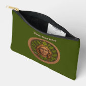 Pochette À Accessoires Femme verte - Bois (Ouvrir)