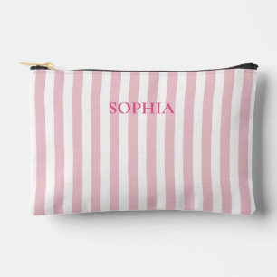 Pochette À Accessoires Fête de Bachelorette Personnalisée Rayée