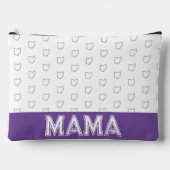 Pochette À Accessoires Fête des mères de l'Ohio Mère Gris et blanc (Recto)