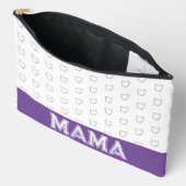 Pochette À Accessoires Fête des mères de l'Ohio Mère Gris et blanc (Ouvrir)