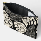 Pochette À Accessoires Feuille de la presse hawaïenne moderne motif (Ouvrir)