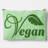 Pochette À Accessoires Feuille de logo Vegan (Verso)