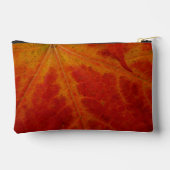 Pochette À Accessoires Feuille d'érable rouge Abstraite Automne Photograp (Verso)